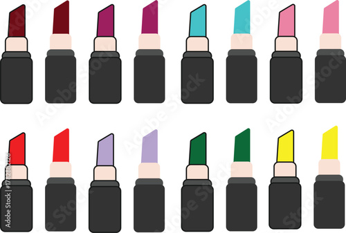 Lipstick Color Collection Set – Bold & Playful Makeup Palette