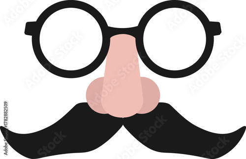 Comedy Disguise Mask – Cartoon Glasses, Nose & Mustache