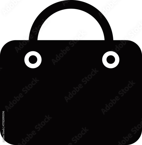 UIやアプリに使えるシンプルなビジネスカバンアイコン