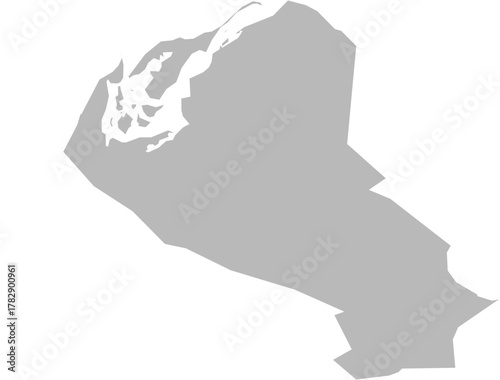 Emirate of Umm al-Qaiwain, UAE (United Arab Emirates) – administrative vector map with municipality boundaries (Web Mercator projection, PPT-compatible & fully editable)