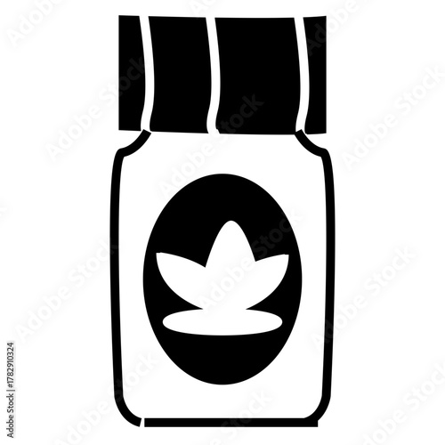 essential oil bottle for therapy vector illustration