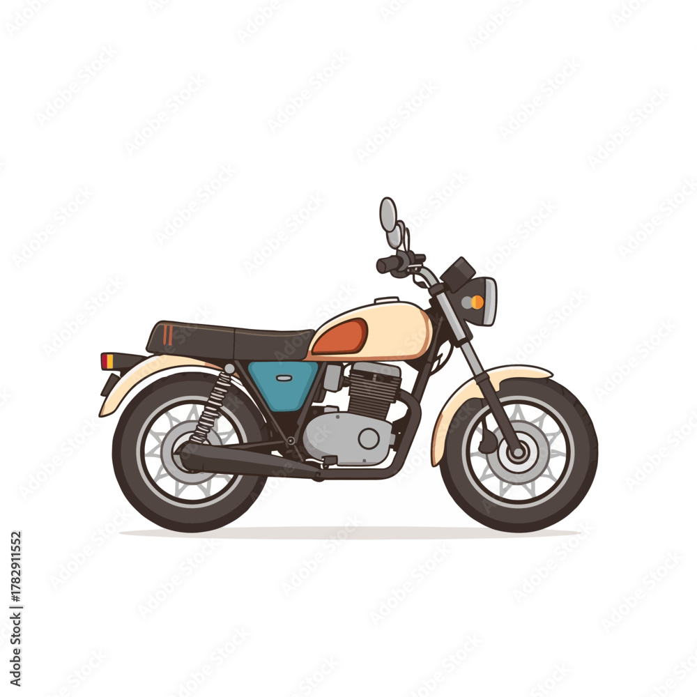 Fototapeta premium Cute Motorcycle Design Very Cool