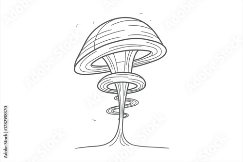 Whimsical Spiraling Structure