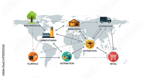 Global Supply Chain Logistics and Distribution Network.