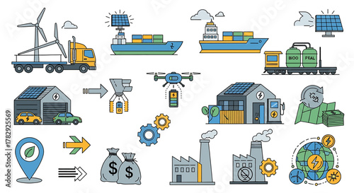 Sustainable Logistics and Green Energy in Modern Industry.