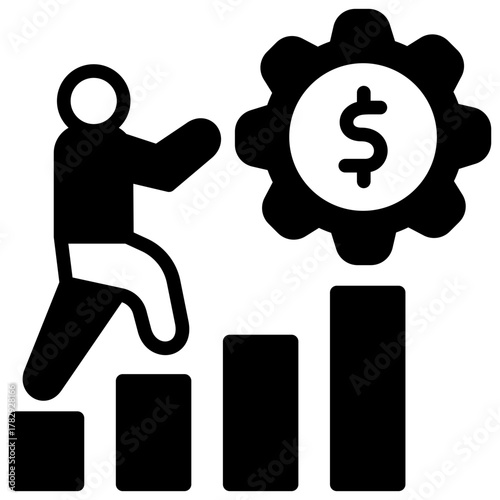 Perseverance Mini Illustration Icon. Use For Modern Concept, Print, Ui, Ux Kit, Web And App Development. Vector Related To Business Finance, Management And More