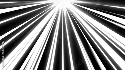 Anime speed line background animation on black. Radial Comic Light Speed Lines Moving isolated background. powerful speed lines 