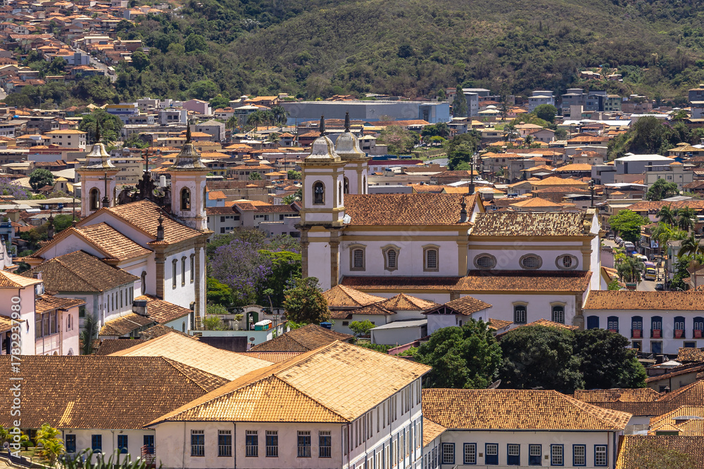 Fototapeta premium mirante na cidade de Mariana, Estado de Minas Gerais, região da Estrada Real