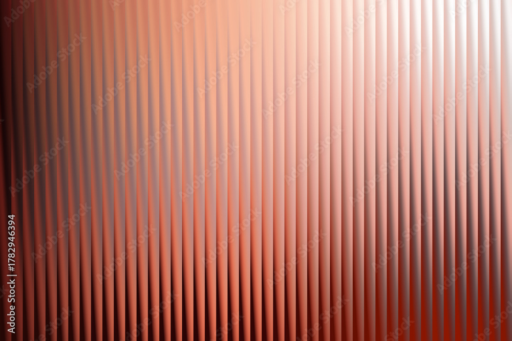 Obraz premium Abstract textured background with vertical ribbed pattern in warm copper and rose gold tones, creating a sense of depth and subtle shimmer