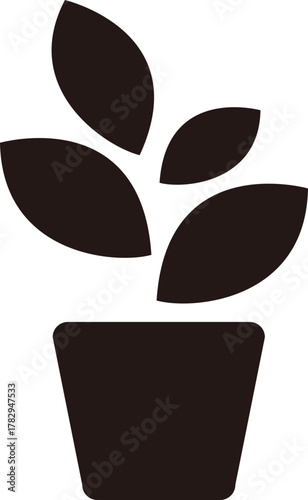 白背景に黒のシンプルなショッピングカートアイコン