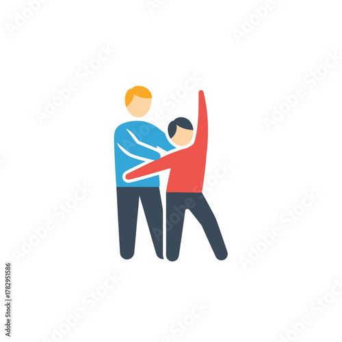 Assisted Stretching Exercise with Trainer, Physical Therapy and Rehabilitation.