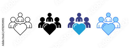 Customer Loyalty  icon set multiple style collection