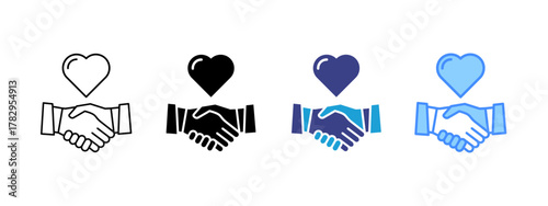 Customer Loyalty  icon set multiple style collection