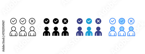 Customer Review icon set multiple style collection