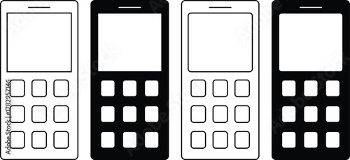 Modern mobile device interface and connectivity graphic