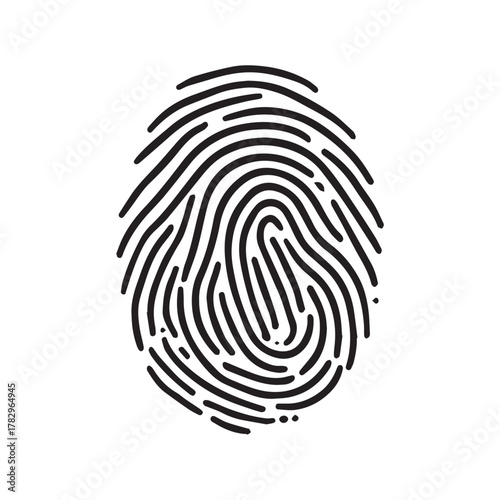 Leaf Vein Fingerprint Logo Representing Natural Growth and Human Harmony