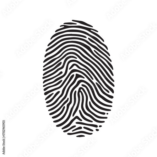 Brain-Inspired Fingerprint Design Showing Smart Identity and Creative Thought