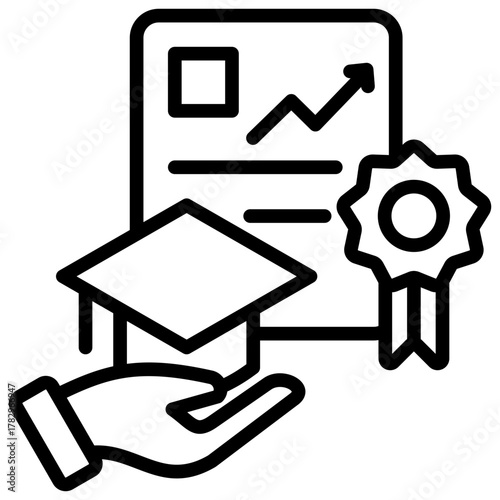 Graduation  Icon Element For Design