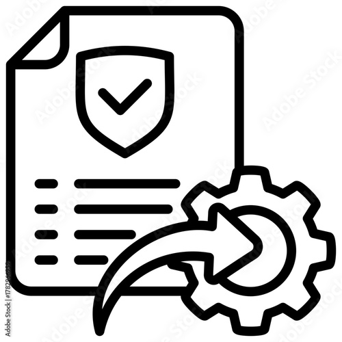 Policy  Icon Element For Design