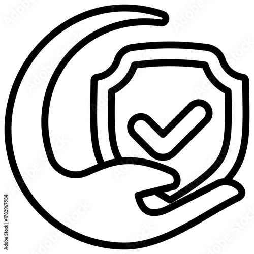 Protective Measures  Icon Element For Design