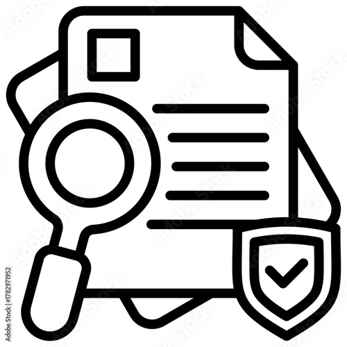 Policy  Icon Element For Design