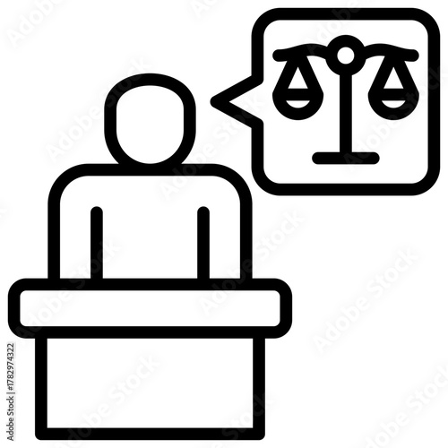 Legal  Icon Element For Design