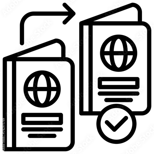 Naturalization  Icon Element For Design
