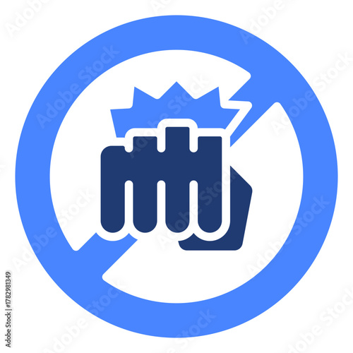 Violence Prevention  Icon Element For Design