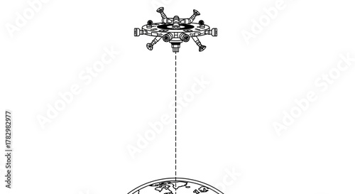 A cheerful, vibrant, and fun vector graphic illustration of a happy cartoon bumblebee collecting honey