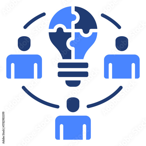 Collaboration  Icon Element For Design