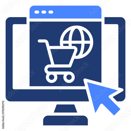 E-Commerce  Icon Element For Design