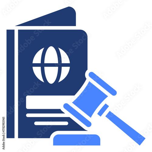 Immigration Law  Icon Element For Design
