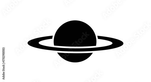 Planet icon with transparent background