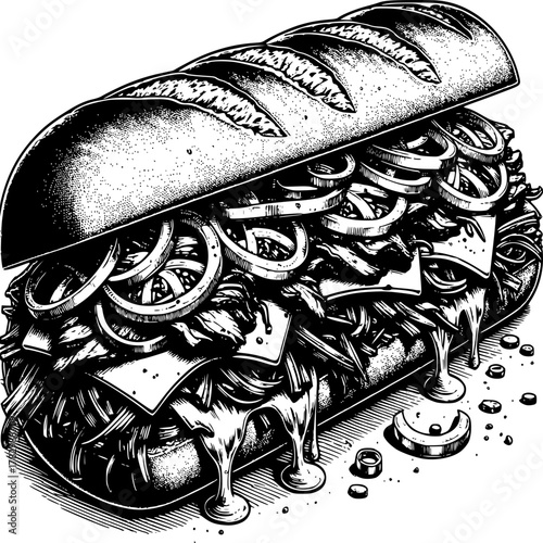 Sandwich Illustration Stock Illustrations