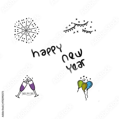 vector illustration of a happy family