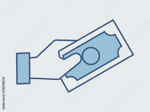 Cash icon. Supermarket icon vector. Outline vector icons. Flat illustration concept.