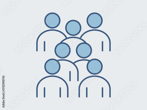 Customer icon. Supermarket icon vector. Outline vector icons. Flat illustration concept.