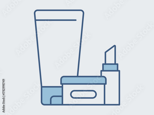 Cosmetics icon. Supermarket icon vector. Outline vector icons. Flat illustration concept.