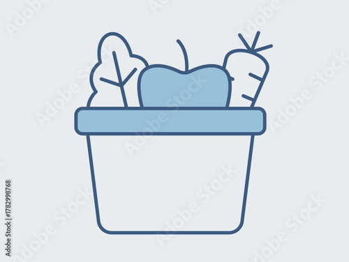 Fresh product icon. Supermarket icon vector. Outline vector icons. Flat illustration concept.