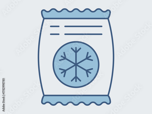Frozen food icon. Supermarket icon vector. Outline vector icons. Flat illustration concept.