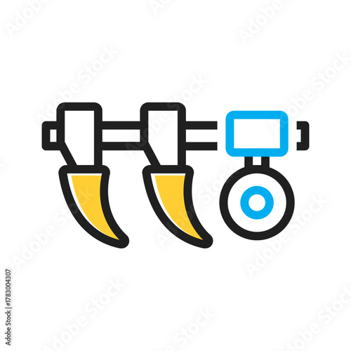 Vector multi color icon for Plow