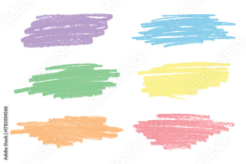 Set of brush paint stroke texture swatch Hand painted background Ink scribble dab clipart Paint smudge for tags and stamps design