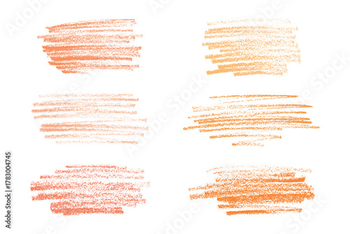 Set of brush paint stroke texture swatch Hand painted background Ink scribble dab clipart Paint smudge for tags and stamps design