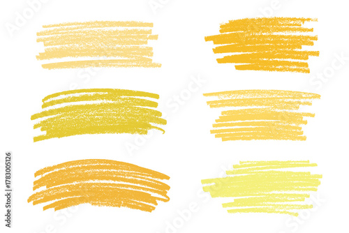 Set of brush paint stroke texture swatch Hand painted background Ink scribble dab clipart Paint smudge for tags and stamps design