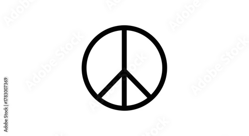 Foto Iconic peace symbol embodying harmony, unity, and global solidarity for a better world, representing hope and tranquility for all