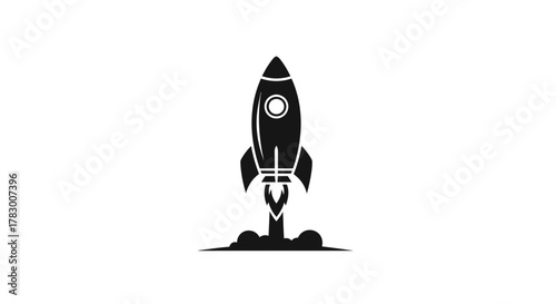 Konstfotografi Dynamic rocket launch signifies ambitious growth, innovation, and reaching new f