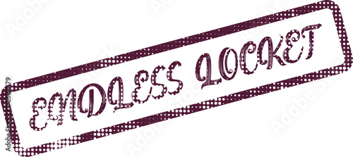 Enduring sentiment Endless Locket textured purple graphic stamp for cherished memories