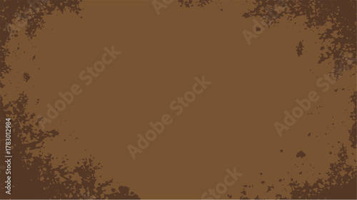 A textured brown background with a grunge border, offering a versatile design element for various creative projects and presentations.
