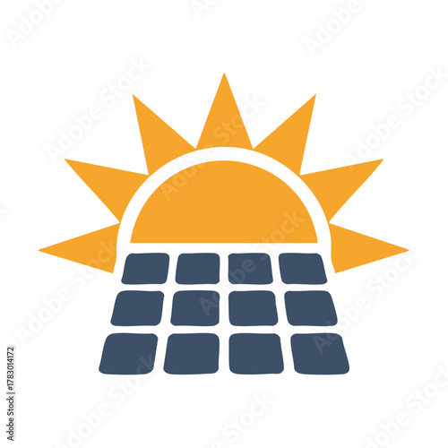 Clean sweep service broom icon