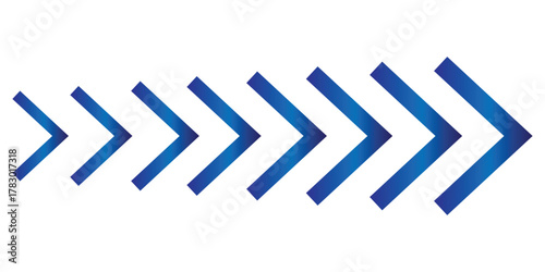 Dynamic moving arrow symbol. Arrow, cursor, dynamic fast symbol sign. eps 10